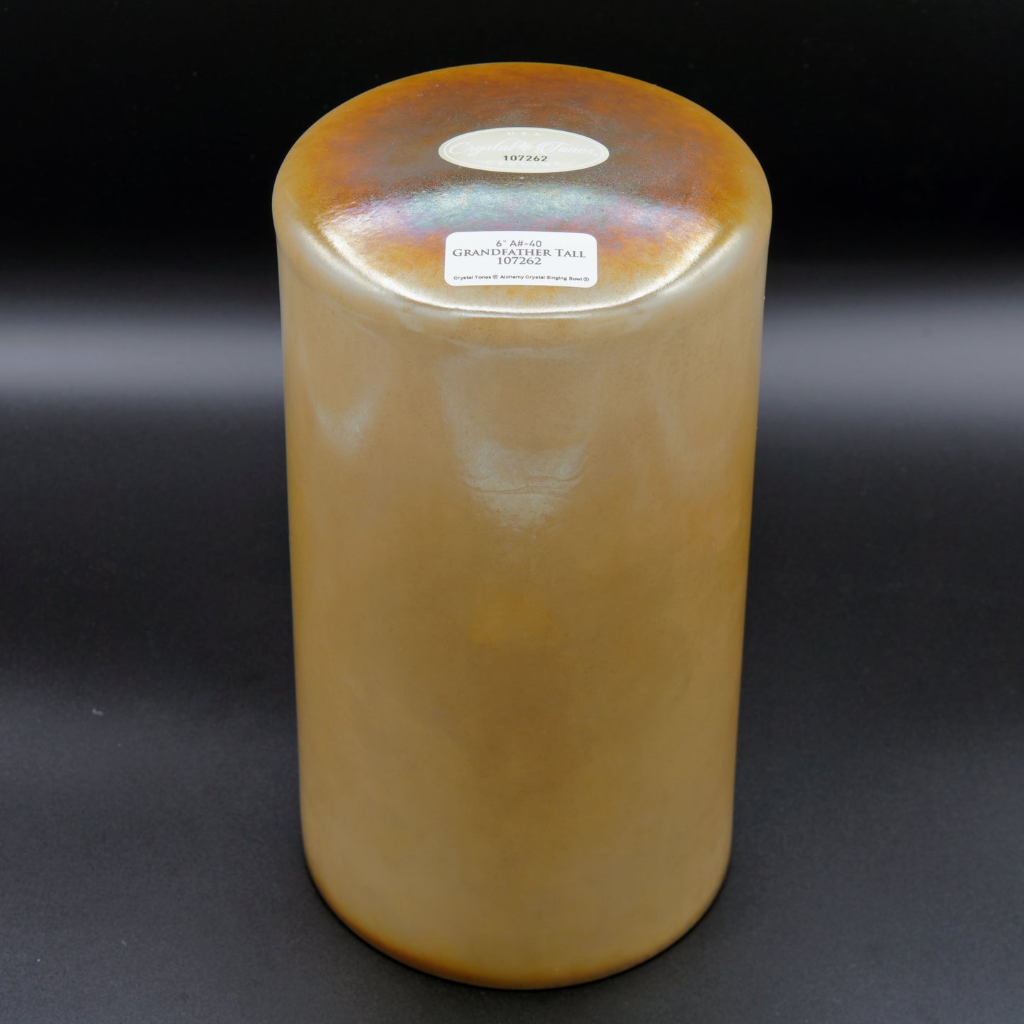 Crystal Tones 6" Grandfather Quartz Crystal Singing Bowl (A#4-40)