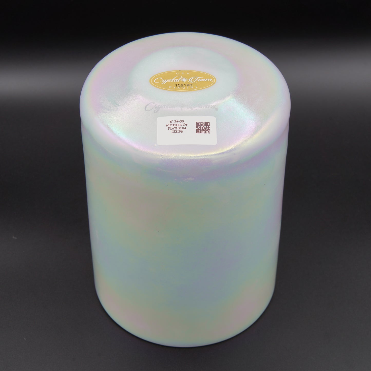 Crystal Tones 6" Mother of Platinum Quartz Crystal Singing Bowl (F#4+30)