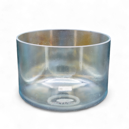 Crystal Tones 9" Aqua Aura Gold Quartz Crystal Singing Bowl (C4+40)