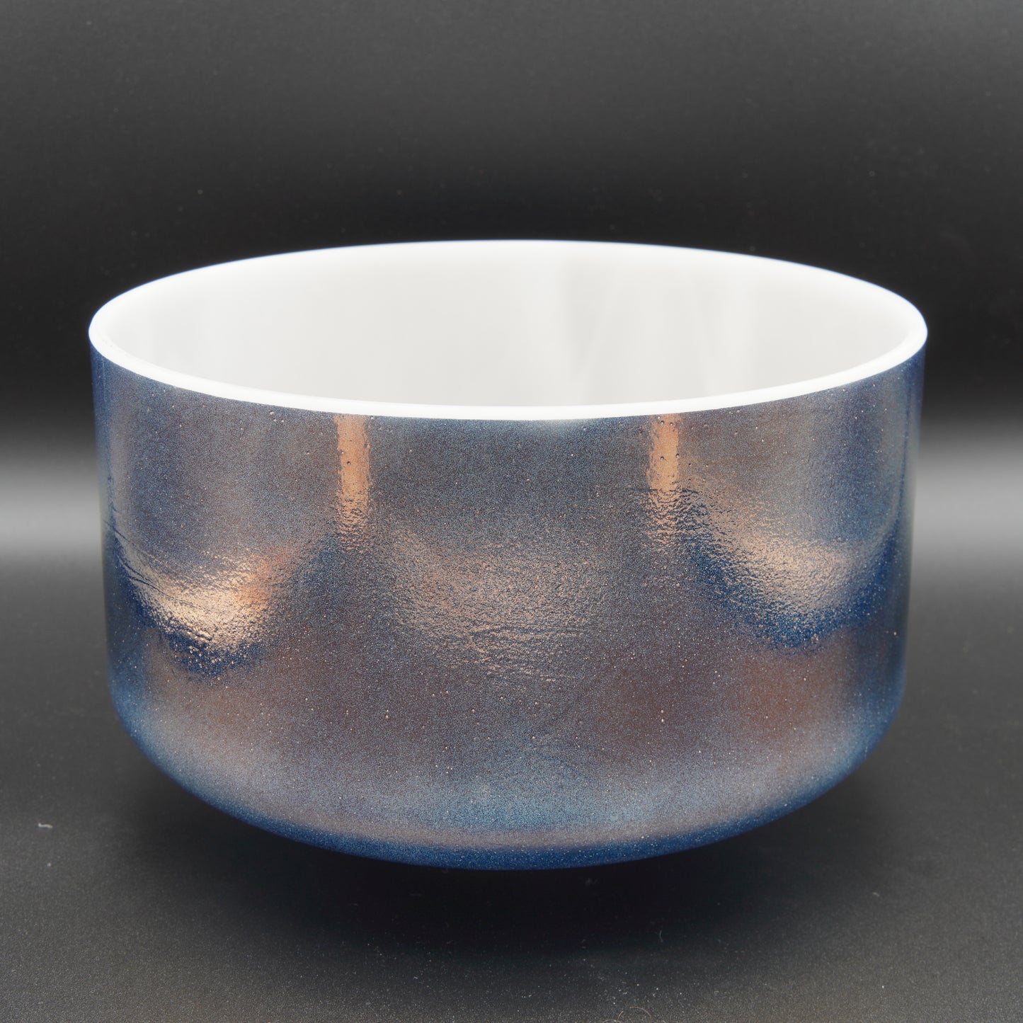 Crystal Tones 9" Tibetan Quartz Copper Quartz Crystal Singing Bowl (E4+30)