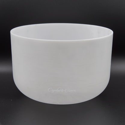Crystal Tones 10" Platinum Quartz Crystal Singing Bowl (G#3-20)