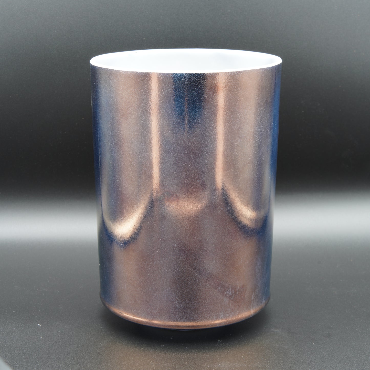 Crystal Tones 7" Tibetan Quartz Copper (Tall) Clear Quartz Singing Bowl (E+35)