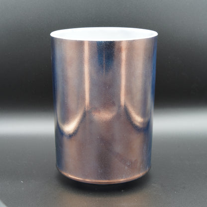 Crystal Tones 7" Tibetan Quartz Copper (Tall) Clear Quartz Singing Bowl (E+35)