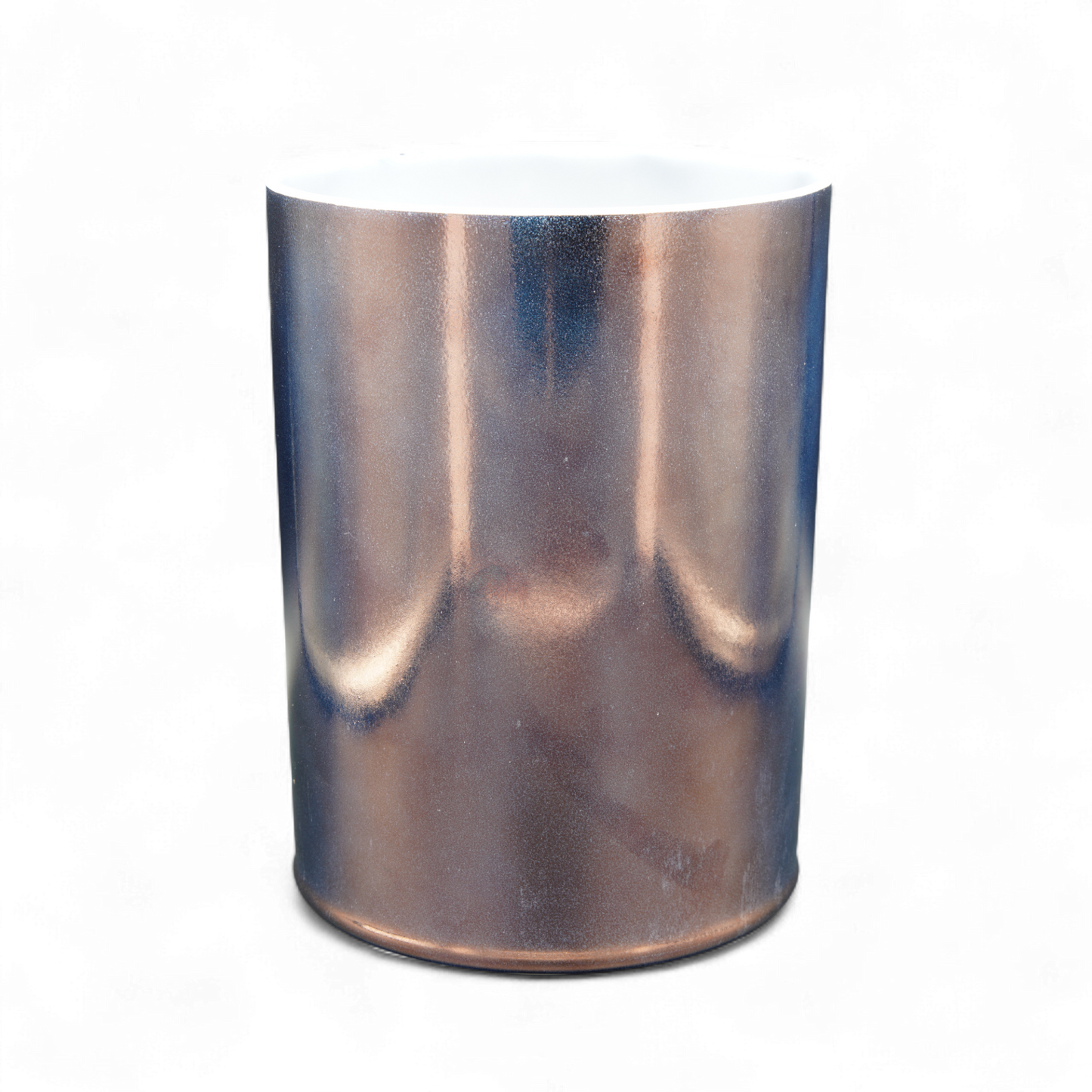 Crystal Tones 7" Tibetan Quartz Copper (Tall) Clear Quartz Singing Bowl (E+35)