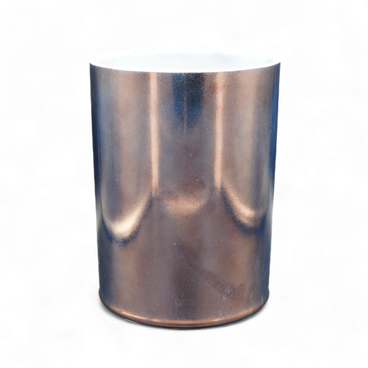 Crystal Tones 7" Tibetan Quartz Copper (Tall) Clear Quartz Singing Bowl (E+35)
