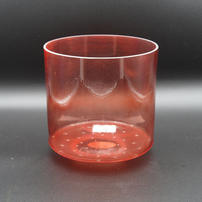 Crystal Tones 7" Ruby Clear Crystal Singing Bowl (F#+20)