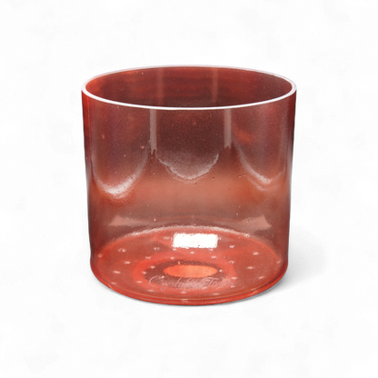 Crystal Tones 7" Ruby Clear Crystal Singing Bowl (F#+20)