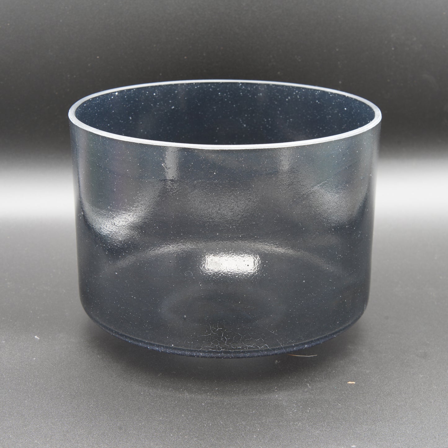 Crystal Tones 8" Shungite Clear Quartz Crystal Singing Bowl (G+30)