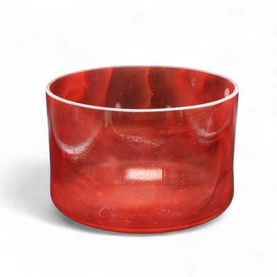 Crystal Tones 8" Ruby Clear Crystal Singing Bowl (A#4+20)