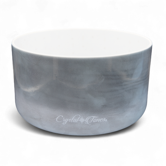 Crystal Tones 9" Kyanite Clear Quartz Crystal Singing Bowl (D#+35)