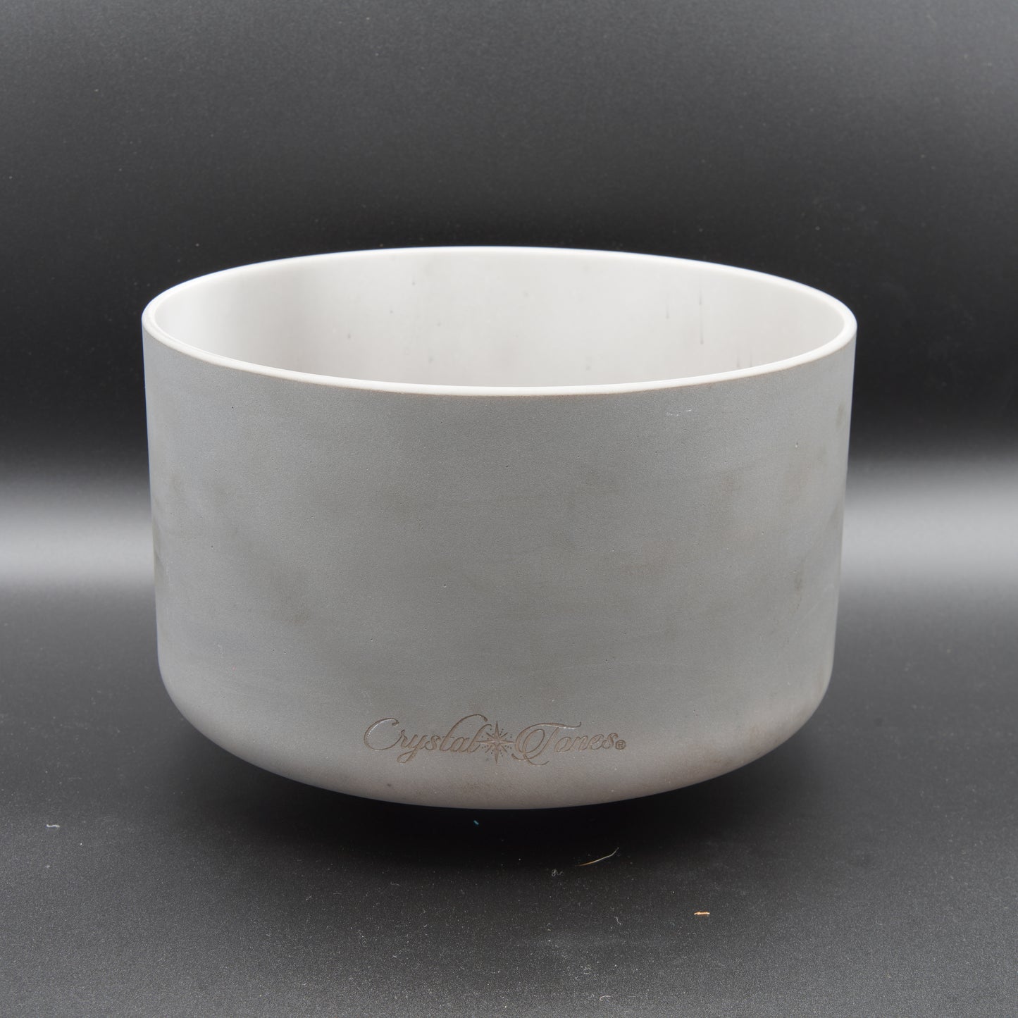 Crystal Tones 9" Charcoal Clear Quartz Crystal Singing Bowl (C#+15)