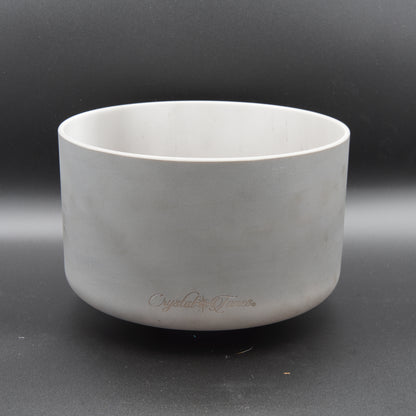 Crystal Tones 9" Charcoal Clear Quartz Crystal Singing Bowl (C#+15)