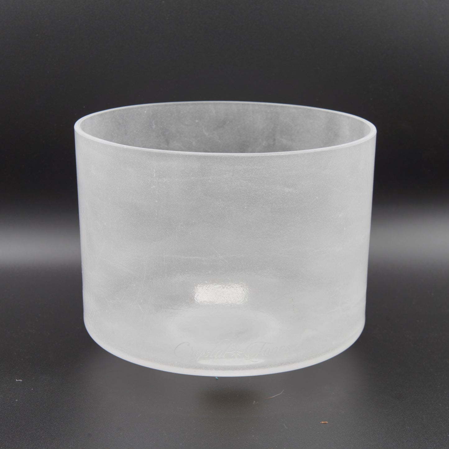 Crystal Tones 8" Great Salt Lake Clear Crystal Singing Bowl (F-40)