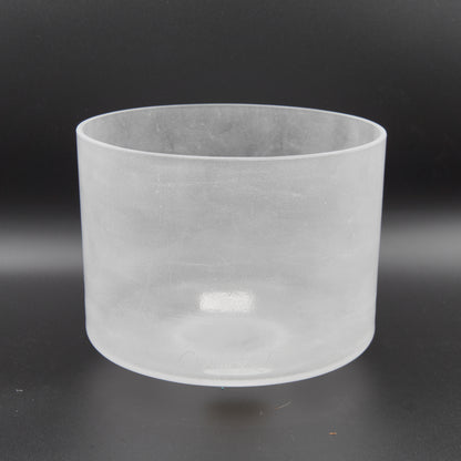 Crystal Tones 8" Great Salt Lake Clear Crystal Singing Bowl (F-40)