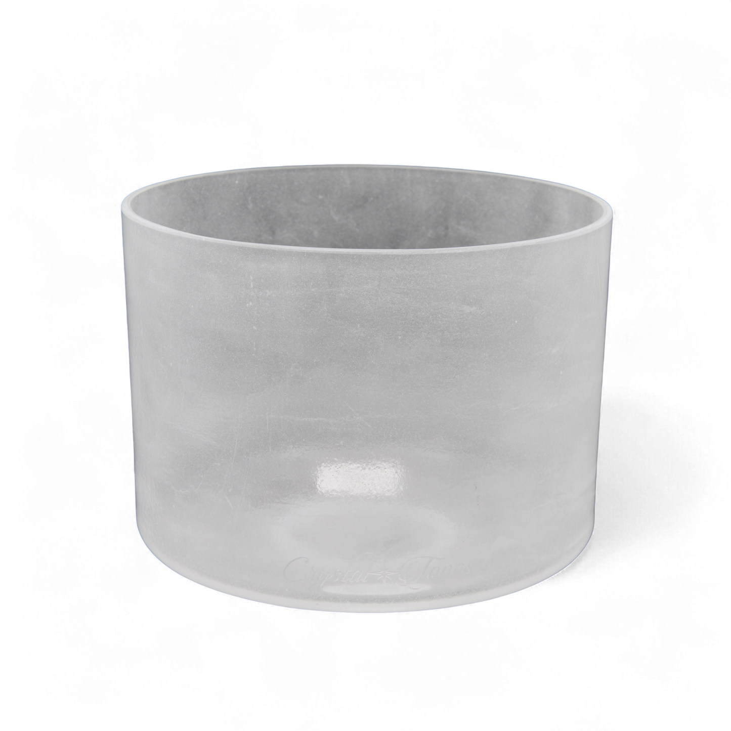 Crystal Tones 8" Great Salt Lake Clear Crystal Singing Bowl (F-40)