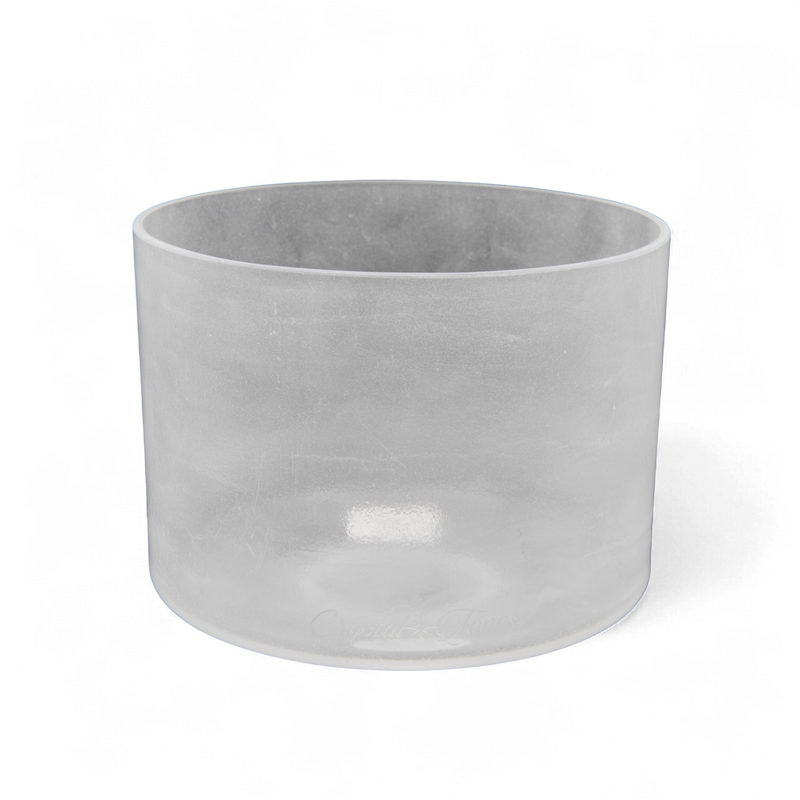 Crystal Tones 8" Great Salt Lake Clear Crystal Singing Bowl (F4-40)