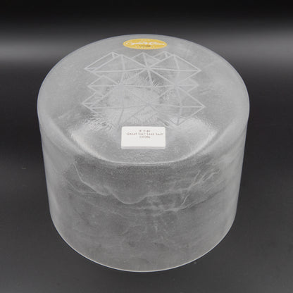 Crystal Tones 8" Great Salt Lake Clear Crystal Singing Bowl (F-40)