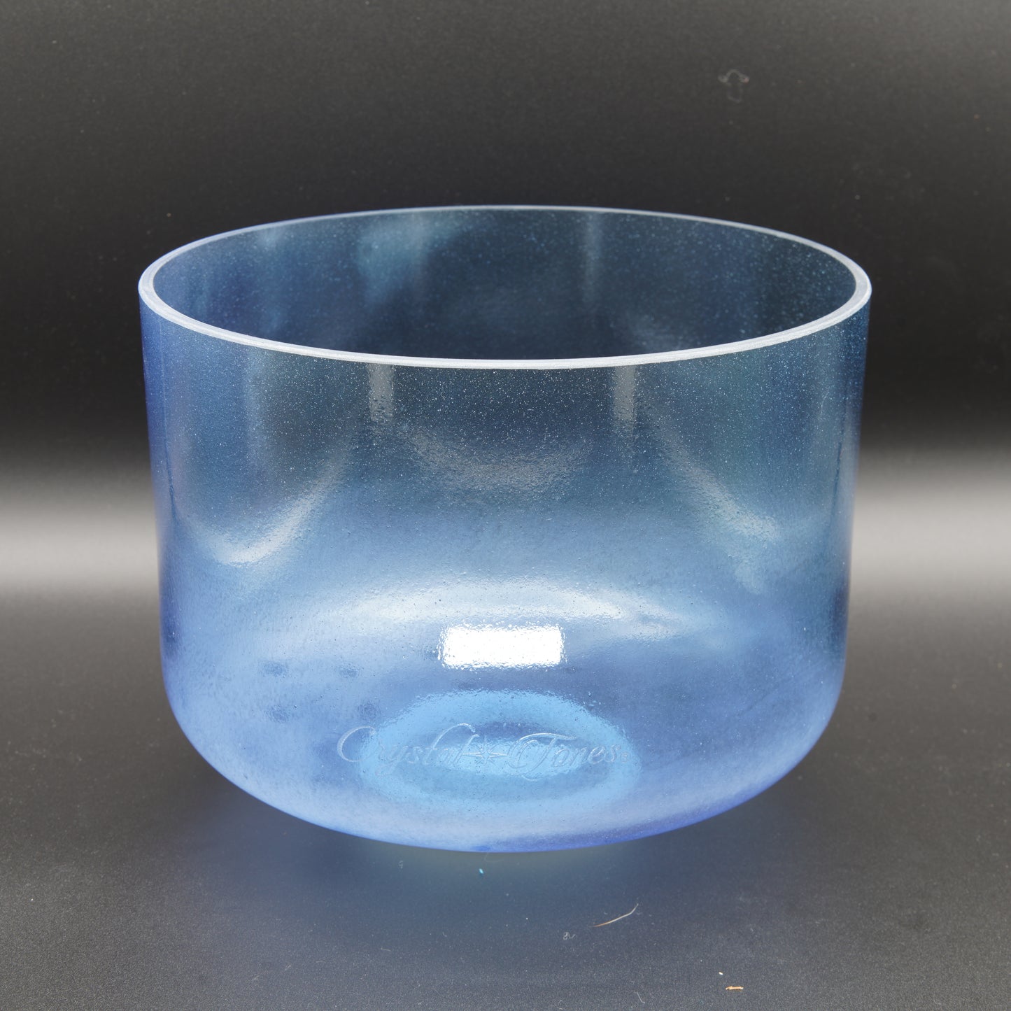 Crystal Tones 8" Indigo Clear Crystal Singing Bowl (F-45)