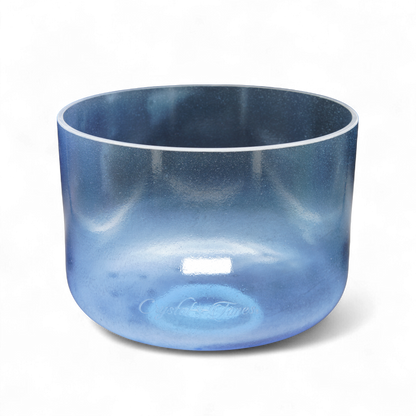 Crystal Tones 8" Indigo Clear Crystal Singing Bowl (F-45)