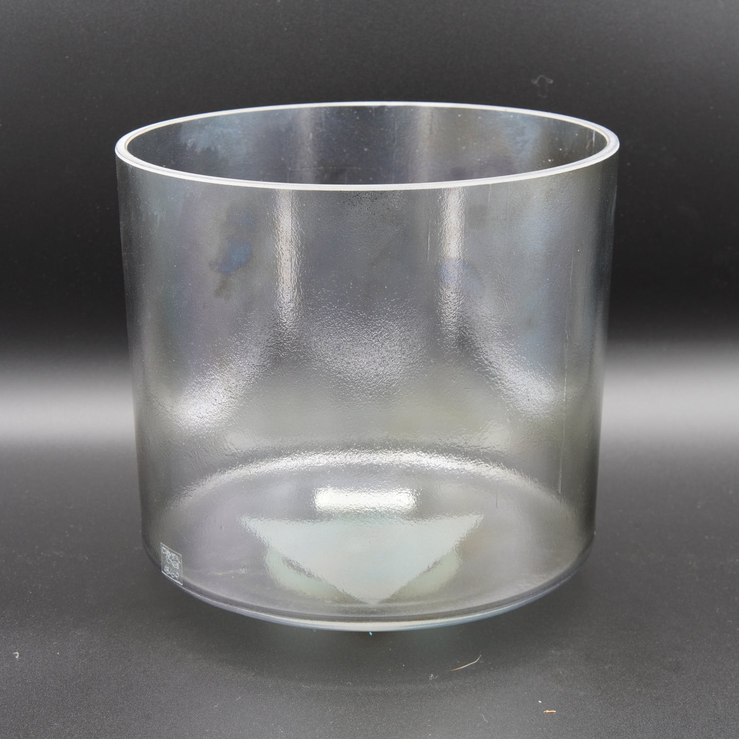 Crystal Tones 8" Apophyllite Sage Aura Gold Clear Quartz Singing Bowl (G-40)