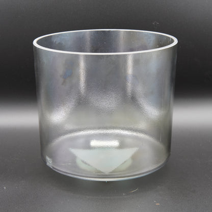 Crystal Tones 8" Apophyllite Sage Aura Gold Clear Quartz Singing Bowl (G-40)