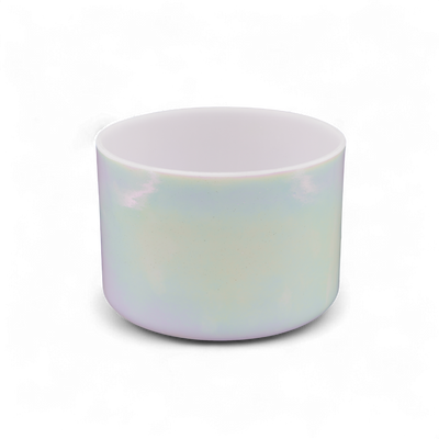Crystal Tones 7" Mother of Platinum Clear Quartz Crystal Singing Bowl (D5-25)