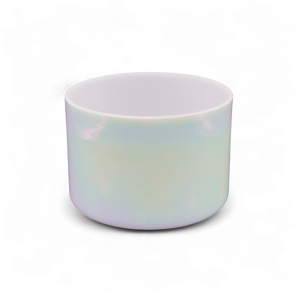 Crystal Tones 7" Mother of Platinum Clear Quartz Crystal Singing Bowl (D5-25)