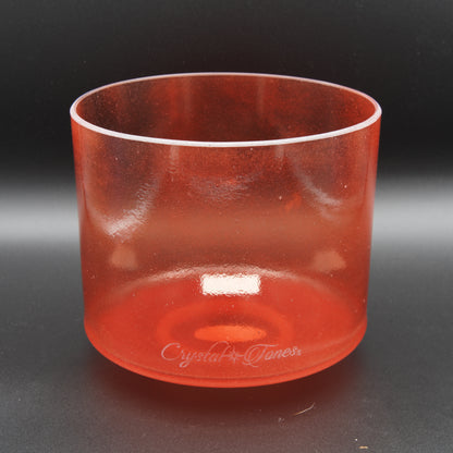Crystal Tones 7" Rose Quartz Quartz Crystal Singing Bowl (G4-40)