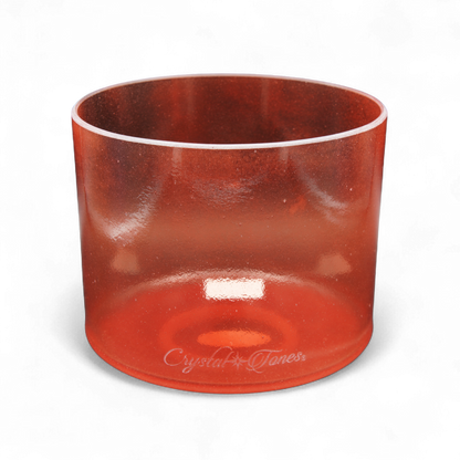 Crystal Tones 7" Rose Quartz Quartz Crystal Singing Bowl (G4-40)