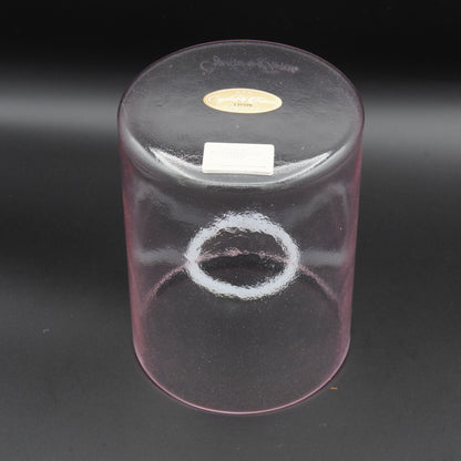 Crystal Tones 6" Pink Aura Gold Clear Quartz Crystal Singing Bowl (G#-15)