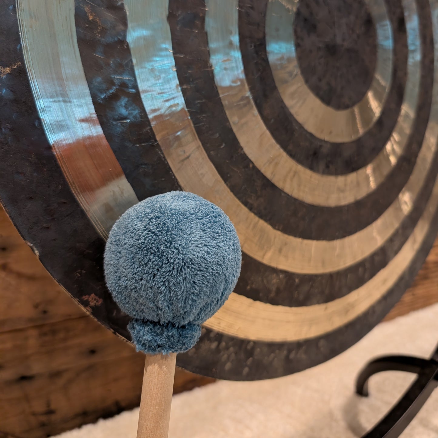 Cosmic Tones Gong Mallet by Raven Sounds, Handmade in USA, Enhanced Overtones