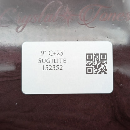 Crystal Tones 9" Sugilite Quartz Crystal Singing Bowl (C4+25)