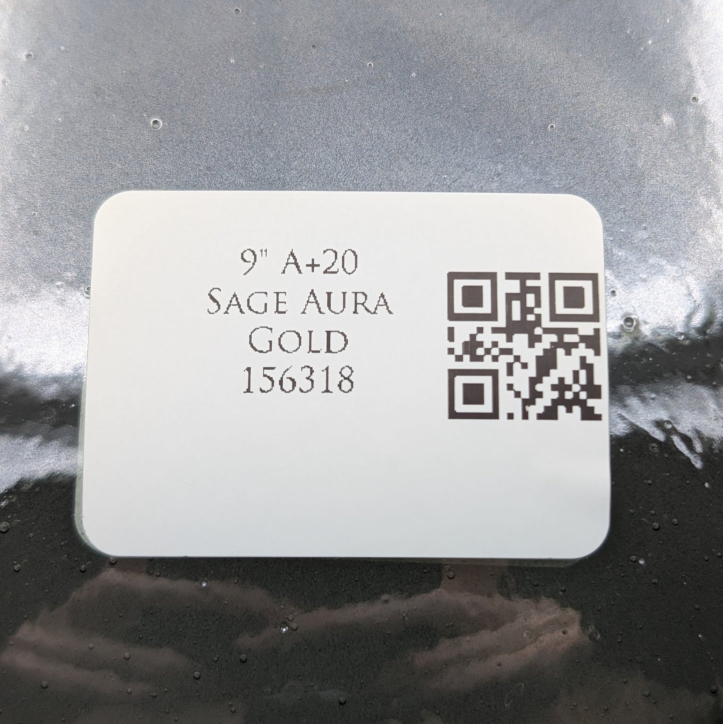 Crystal Tones 9" Sage Aura Gold Quartz Crystal Singing Bowl (A3+20)