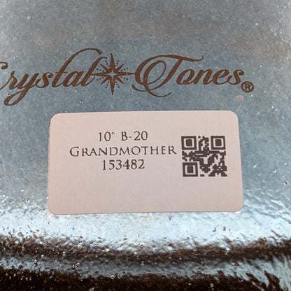 Crystal Tones 10" Grandmother Quartz Crystal Singing Bowl (B3-20)