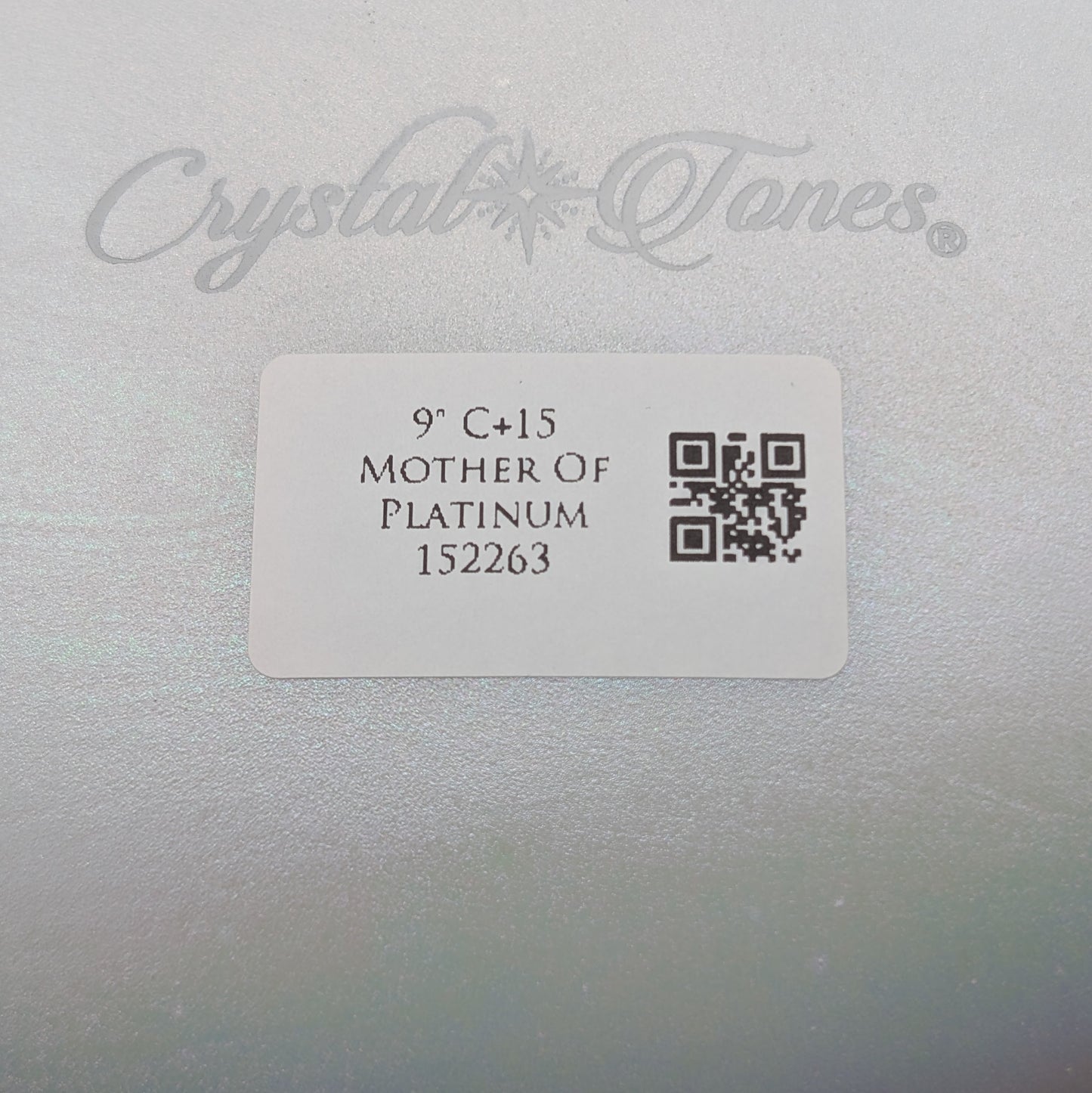 Crystal Tones 9" Mother of Platinum Quartz Crystal Singing Bowl (C4+15)