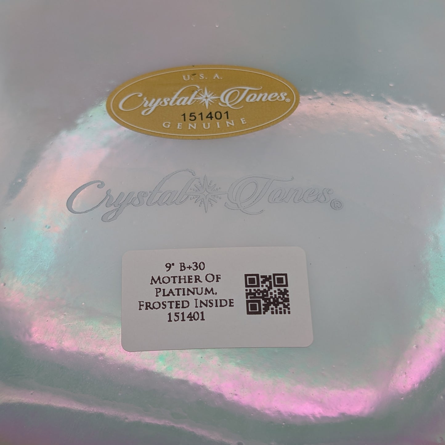 Crystal Tones 9" Mother of Platinum Quartz Crystal Singing Bowl (B3+30)