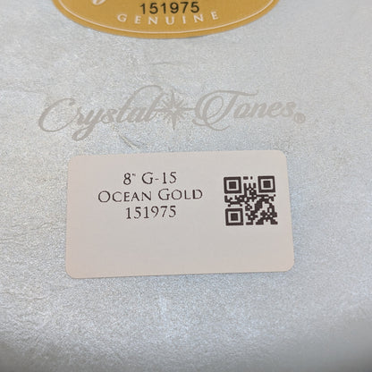 Crystal Tones 8" Ocean Gold Quartz Crystal Singing Bowl (G4-15)