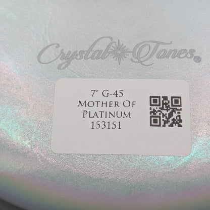 Crystal Tones 7" Mother of Platinum Quartz Crystal Singing Bowl (G4-45)