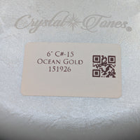 Crystal Tones 6" Ocean Gold Quartz Crystal Singing Bowl (C#5-15)