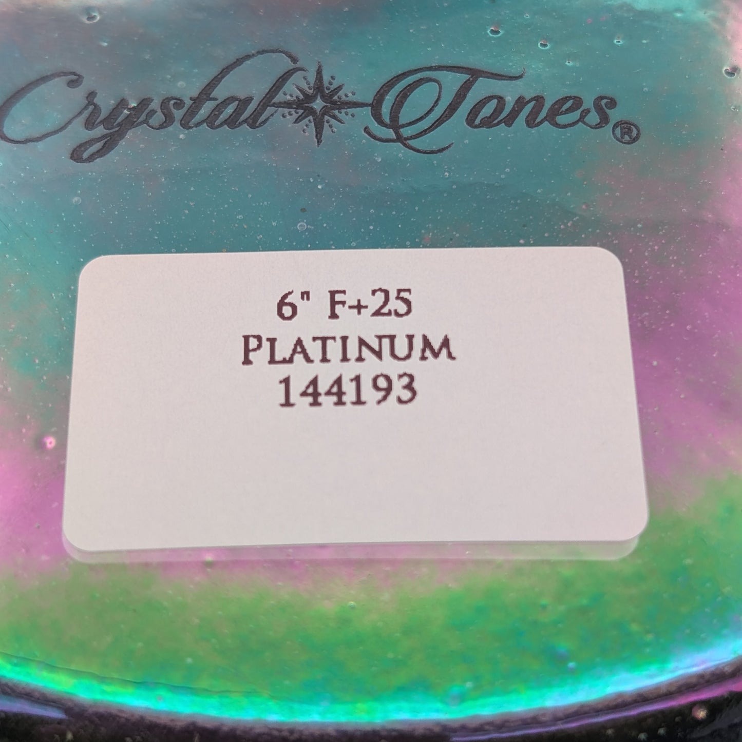 Crystal Tones 6" Platinum Quartz Crystal Singing Bowl (F4+25)