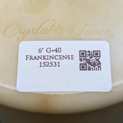 Crystal Tones 6" Frankincense Quartz Crystal Singing Bowl (G4+40)