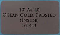 Crystal Tones 10" Ocean Gold Singing Bowl (A#3-40)