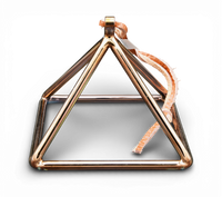 Crystal Tones 7" Tibetan Quartz Copper Crystal Pyramid (C6-15)