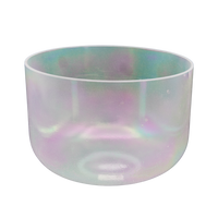 Crystal Tones 10" Platinum Quartz Crystal Singing Bowl (A#3+15)