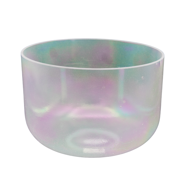 Crystal Tones 10" Platinum Quartz Crystal Singing Bowl (A#3+15)