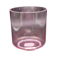 Crystal Tones 6" Pink Aura Gold Quartz Crystal Singing Bowl (A#4+0)