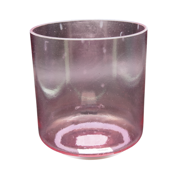 Crystal Tones 6" Pink Aura Gold Quartz Crystal Singing Bowl (A#4+0)