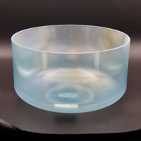 Crystal Tones 9" Aqua Aura Gold Quartz Crystal Singing Bowl (D#4+15)