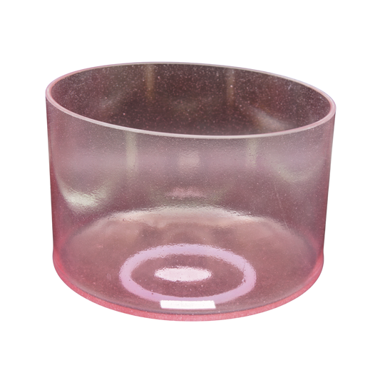 Crystal Tones 8" Pink Aura Gold Quartz Crystal Singing Bowl (E4-15)