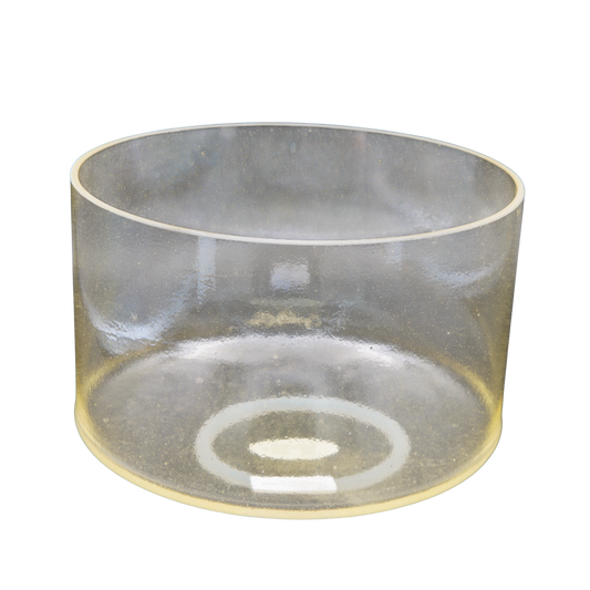 Crystal Tones 8" Lemon Aura Gold Quartz Crystal Singing Bowl (D#4+20)